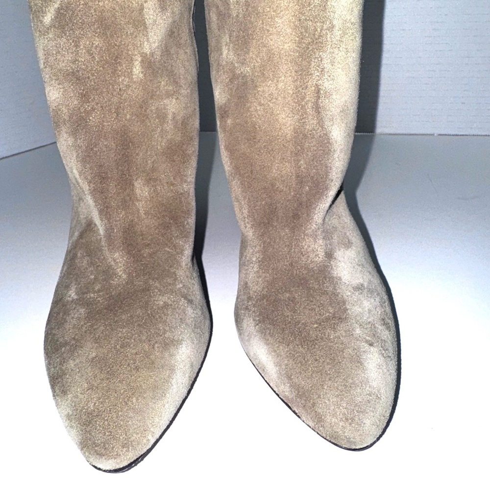 Isabel Marant Laspi Taupe Suede Knee Boots 36=6 - Picture 3 of 5